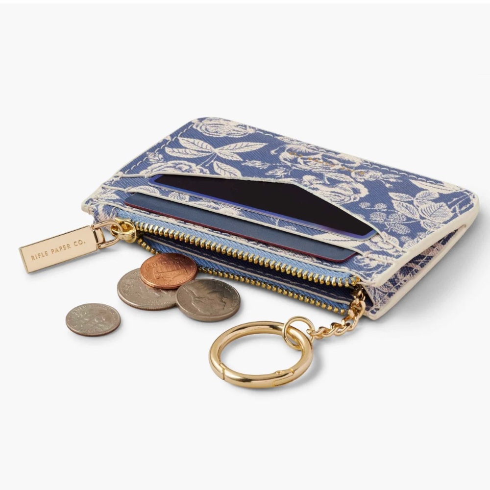 Rifle Paper Co key ring card case - English Rose - Picture 3 of 3